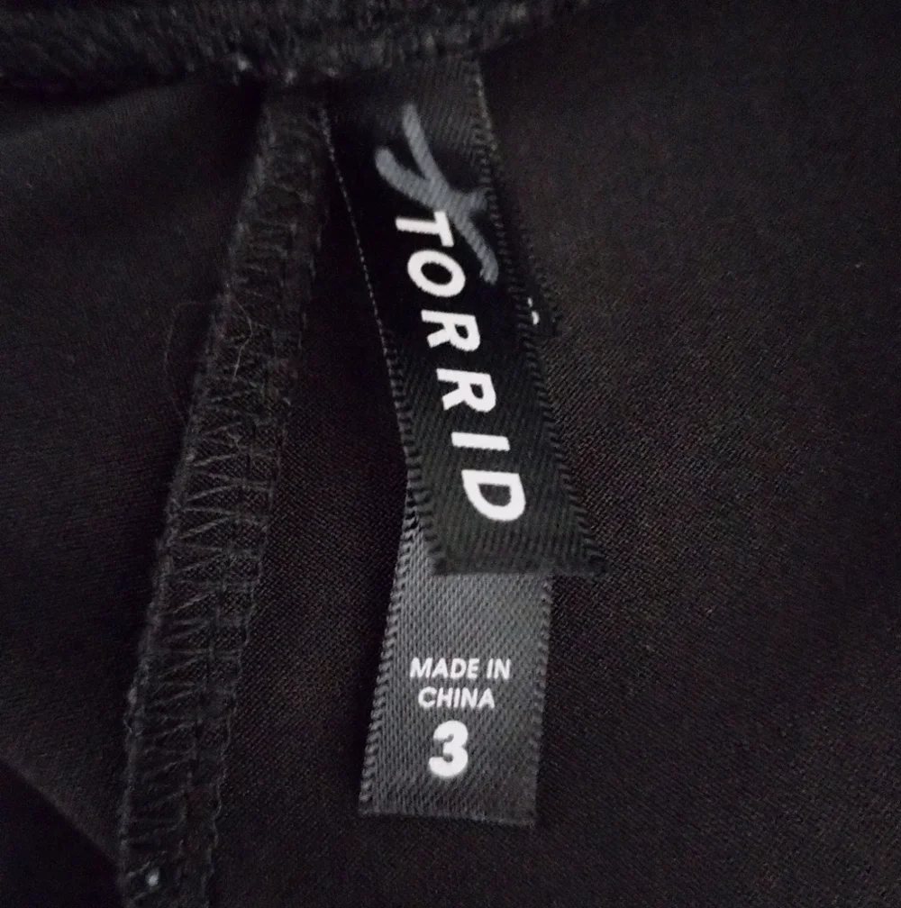 Torrid Black Faux Leather Leggings Women's Plus Size 3X